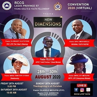 RCCG LAGOS PROVINCE 57 YAYA CONVENTION 2020